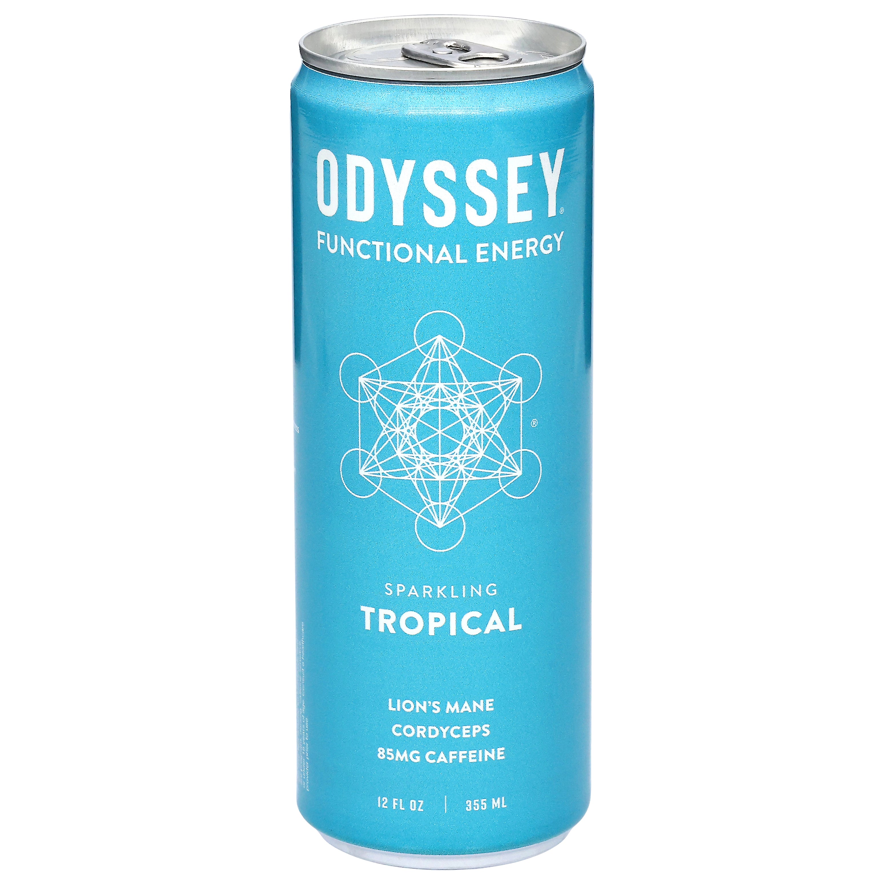 Odyssey Sparkling Tropical Functional Energy 12 fl oz - Case of 12