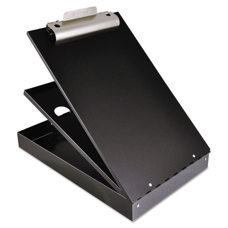 Saunders - Cruiser Mate Aluminum Storage Clipboard, 1.5" Clip Capacity, Holds 8.5 x 11 Sheets, Black