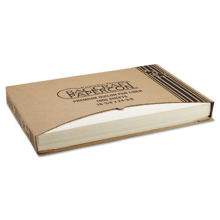 Bagcraft - Grease-Proof Quilon Pan Liners, 16.38 x 24.38, White, 1,000 Sheets/Carton