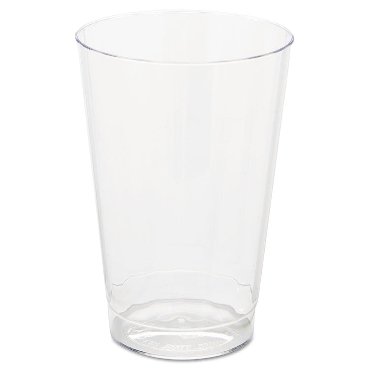 WNA - Classic Crystal Plastic Tumblers, 12 oz, Clear, Fluted, Tall, 20 Pack, 12 Packs/Carton