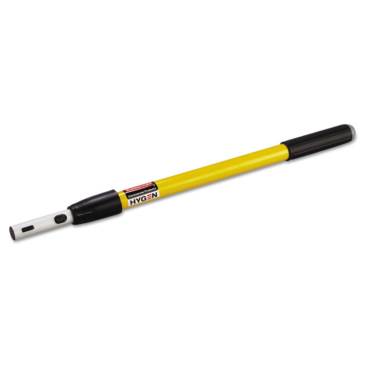 Rubbermaid Commercial HYGEN - HYGEN Quick-Connect Extension Handle, 20" to 40", Yellow/Black