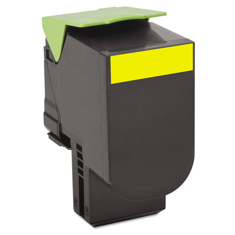 Lexmark - 80C1XY0 Return Program Toner, 4,000 Page-Yield, Yellow
