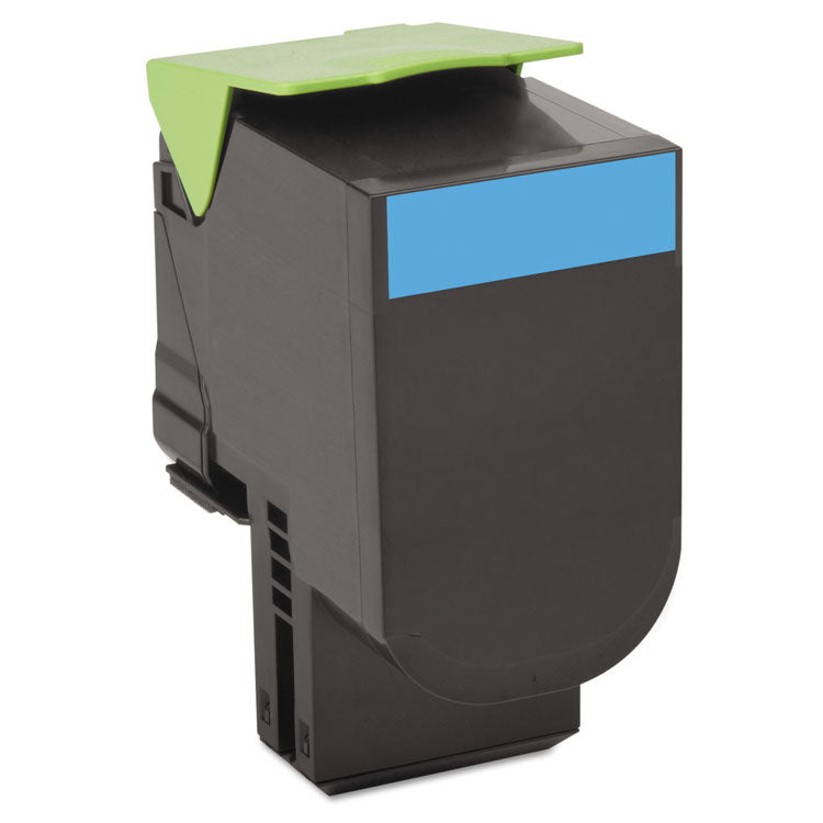 Lexmark - 80C10C0 Return Program Toner, 1,000 Page-Yield, Cyan