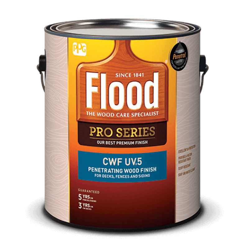 FLOOD - Flood Pro Series Transparent Smooth Cedar Water-Based Acrylic/Oil Penetrating Wood Finish 1 gal - Case of 4