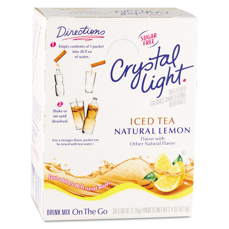 Crystal Light - On the Go, Iced Tea, .16oz Packets, 30/Box