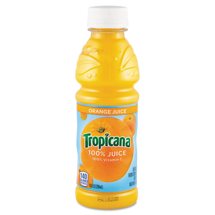 Tropicana - 100% Juice, Orange, 10oz Bottle, 24/Carton