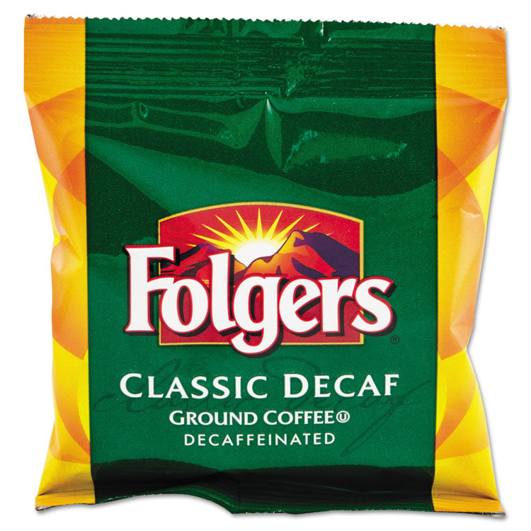 Folgers - Coffee Filter Packs, Decaffeinated Classic Roast, 9/10oz, 40/Carton