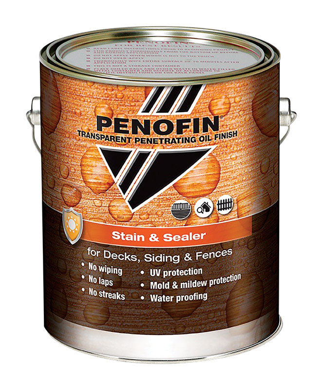 PENOFIN - Penofin Transparent Matte Redwood Oil-Based Alkyd Stain and Sealer 1 gal - Case of 4