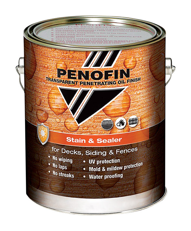 PENOFIN - Penofin Transparent Matte Mission Brown Alkyd Stain and Sealer 1 gal - Case of 4