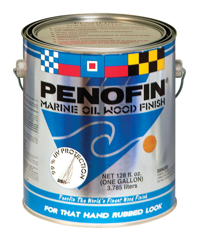 PENOFIN - Penofin Marine Oil Transparent Hardwood Oil-Based Wood Finish 1 gal - Case of 4