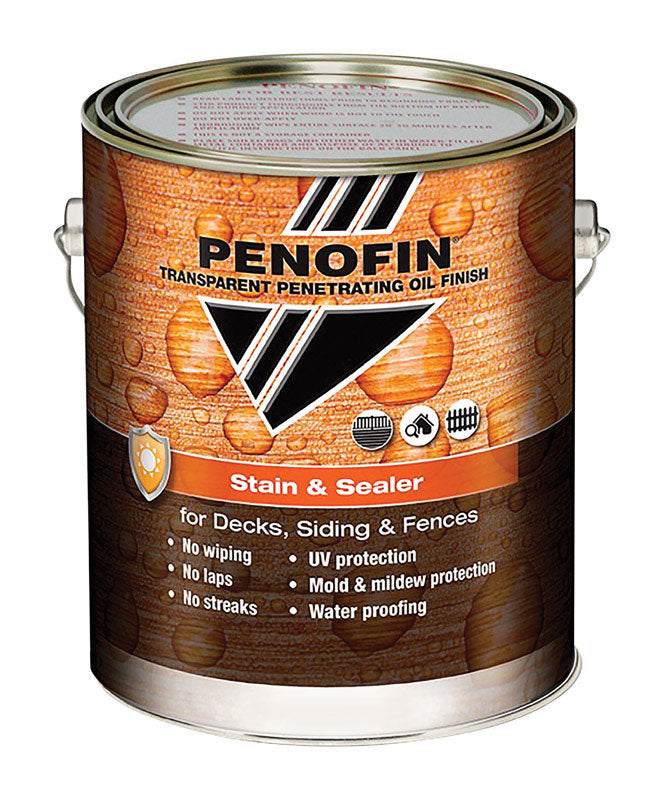 PENOFIN - Penofin Transparent Matte Natural Cedar Oil-Based Alkyd Stain and Sealer 1 gal - Case of 4