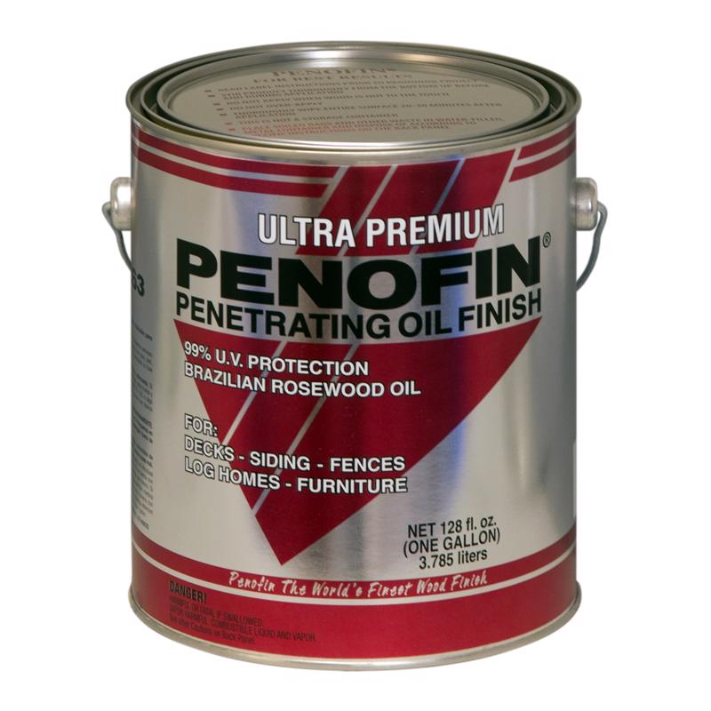 PENOFIN - Penofin Ultra Premium Transparent Mission Brown Oil-Based Penetrating Wood Stain 1 gal - Case of 4 [F5MMBGA]