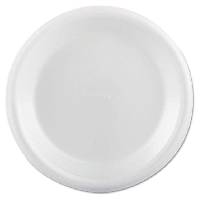 Plastifar - Foam Dinnerware, Plate, 9", White, 25/Pack, 20 Packs/Carton