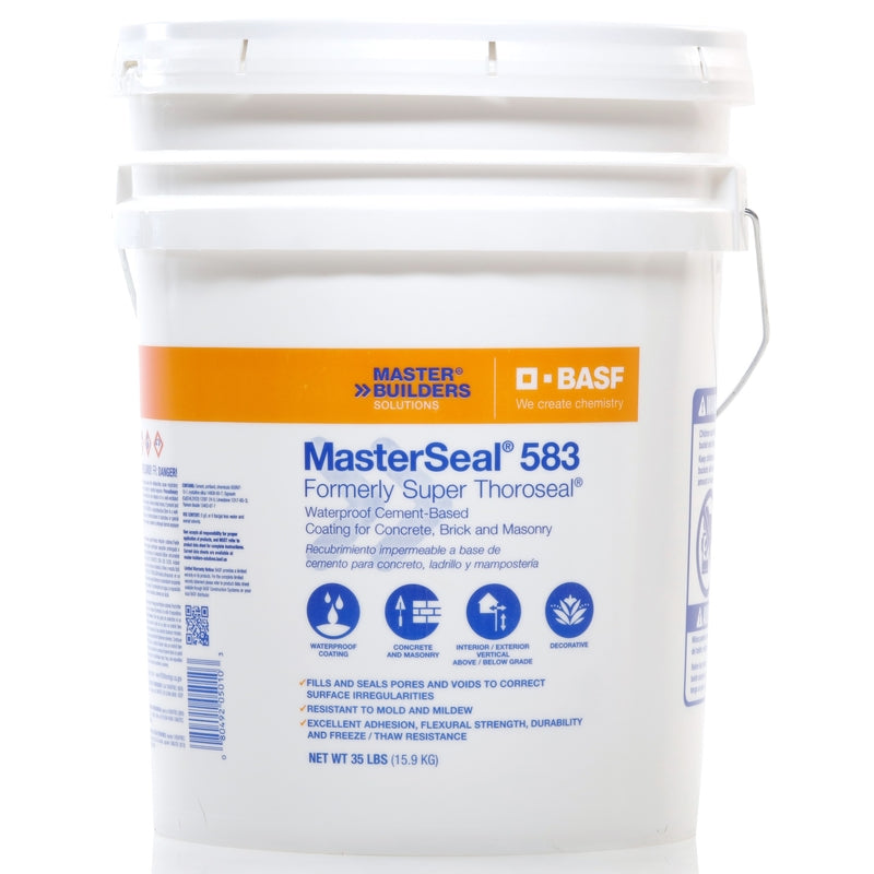 SUPER THOROSEAL - BASF MasterSeal 583 White Cement-Based Waterproof Coating 35 lb