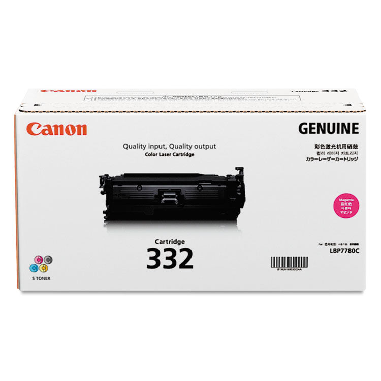 Canon - 6261B012 (332) Toner, 6,400 Page-Yield, Magenta