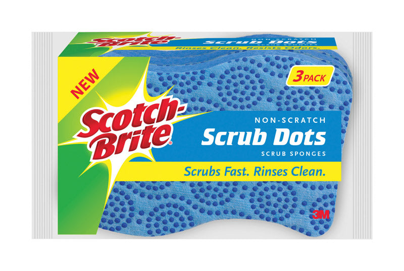 3M - Scotch-Brite Non-Scratch Sponge For Multi-Purpose 2.6 in. L 3 pk