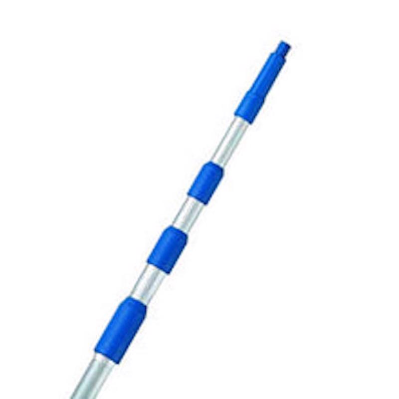 ETTORE - Ettore REA-C-H Telescoping 12 ft. L X 1 in. D Aluminum Extension Pole Silver/Blue