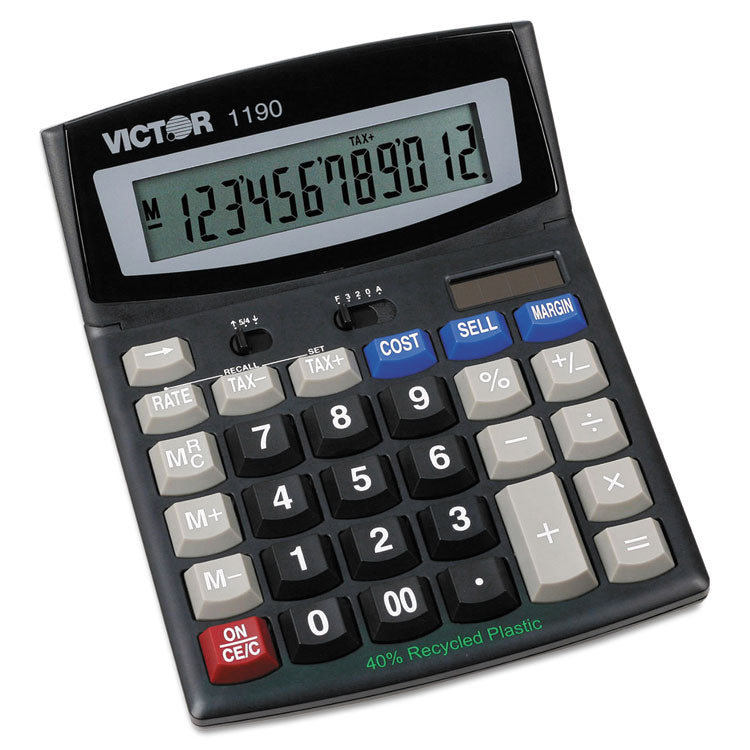 Victor - 1190 Executive Desktop Calculator, 12-Digit LCD