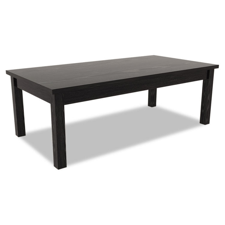 Alera - Alera Valencia Series Occasional Table, Rectangle, 47.25w x 19.13d x 16.38h, Black