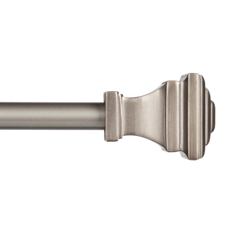 KENNEY - Kenney Fast Fit Pewter Pewter Milton Curtain Rod 66 in. L X 120 in. L