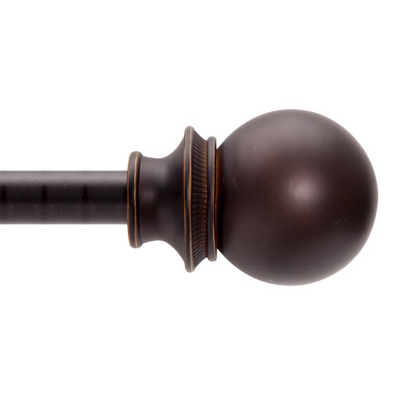 KENNEY - Kenney Fast Fit Oil Rubbed Bronze Birkin Curtain Rod 42 in. L X 120 in. L