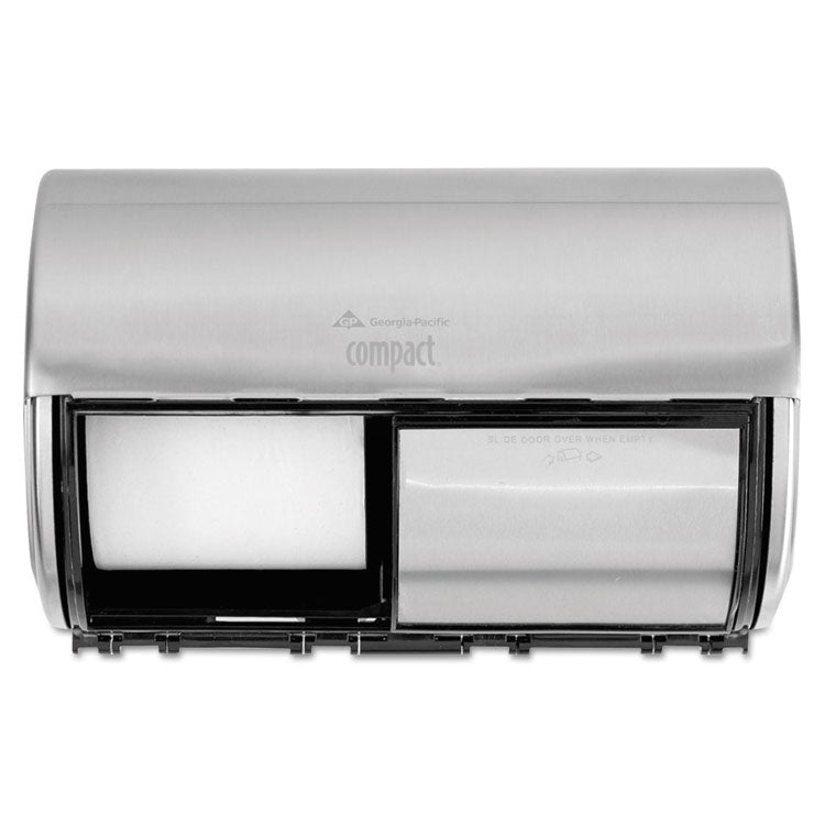 Georgia Pacific Professional - Compact Coreless Side-by-Side 2-Roll Dispenser, 10.13 x 6.75 x 7.13, Stainless Steel