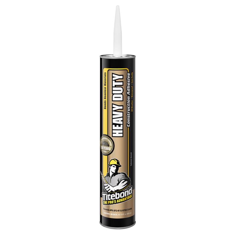 TITEBOND - Titebond Solvent-Based Synthetic Elastomeric Polymer Construction Adhesive 28 oz