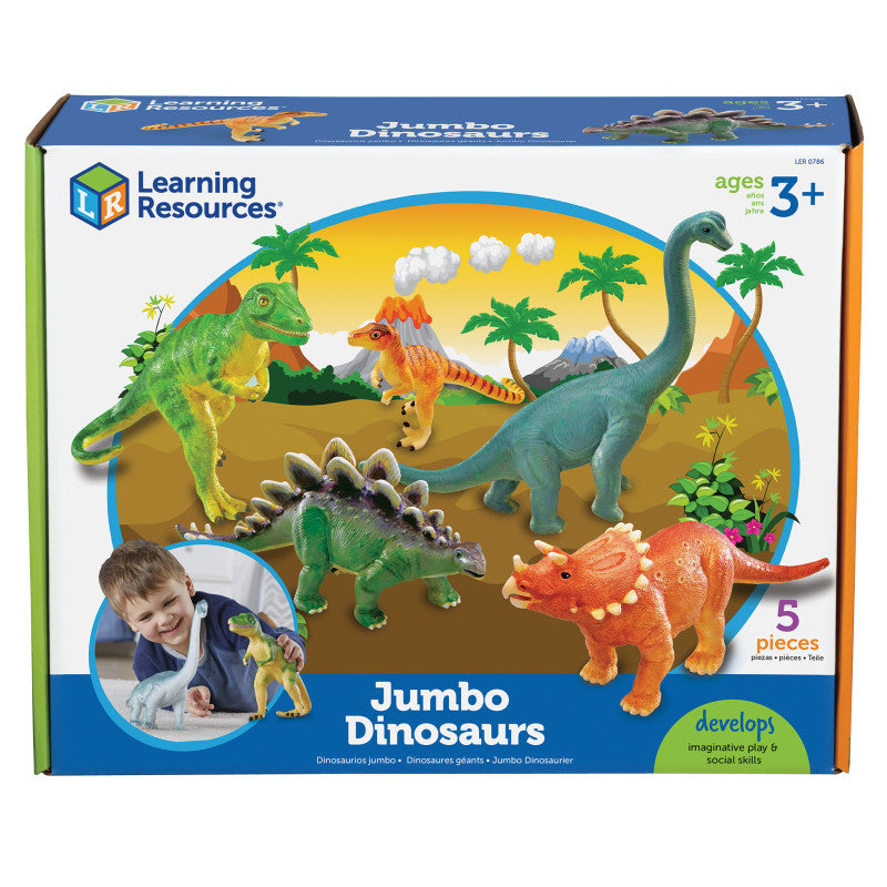 LEARNING RESOURCES - Jumbo Dinosaurs, Set of 5