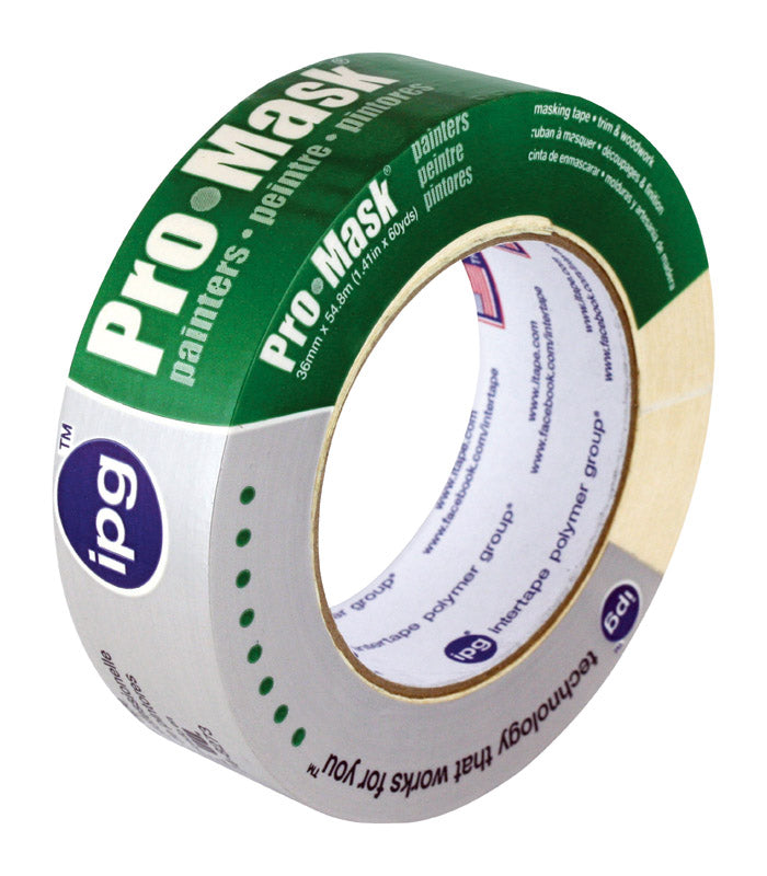 IPG - IPG Pro-Mask 1.41 in. W X 60 yd L Beige Masking Tape [5203-1.5]