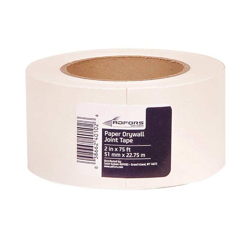 SAINT-GOBAIN ADFORS - Saint-Gobain ADFORS 75 ft. L X 2 in. W Paper White Drywall Joint Tape