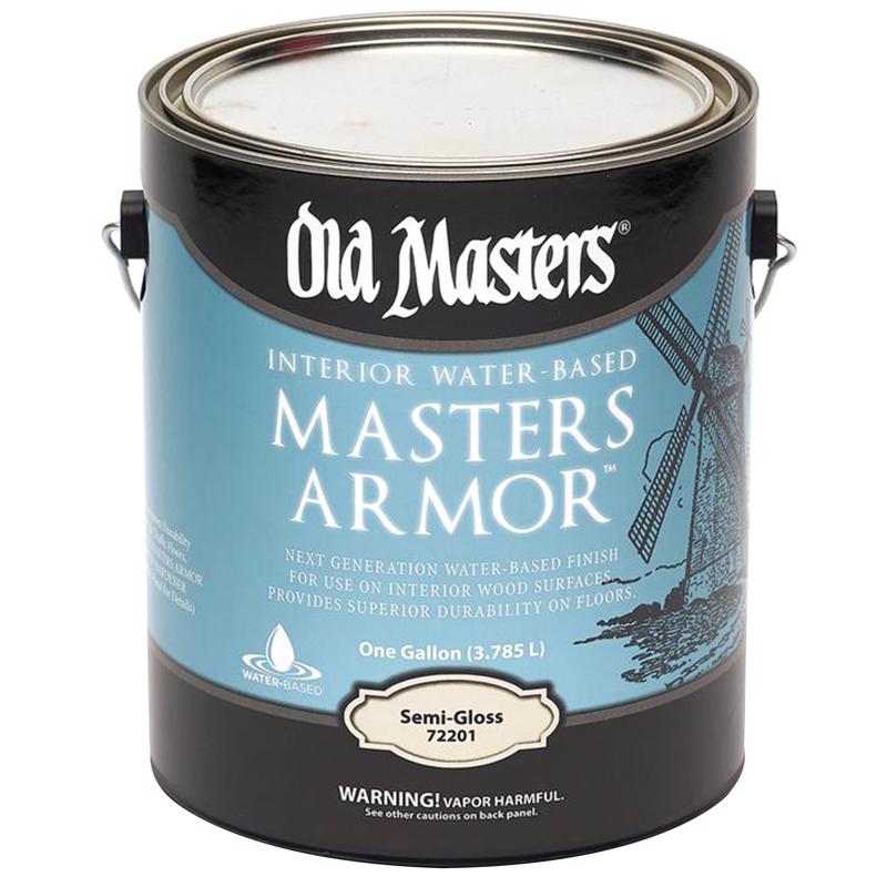 OLD MASTERS - Old Masters Masters Armor Semi-Gloss Clear Water-Based Floor Finish 1 gal - Case of 2
