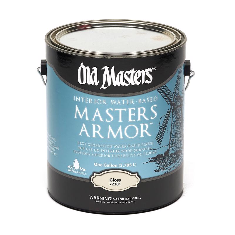 OLD MASTERS - Old Masters Masters Armor Gloss Clear Water-Based Floor Finish 1 gal - Case of 2
