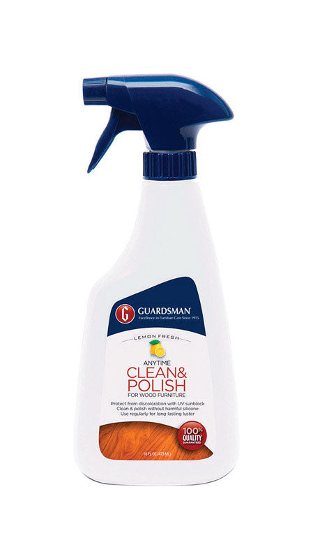 GUARDSMAN - Guardsman Anytime Clean & Polish Lemon Scent Furniture Cleaner and Polish 16 oz Liquid - Case of 12