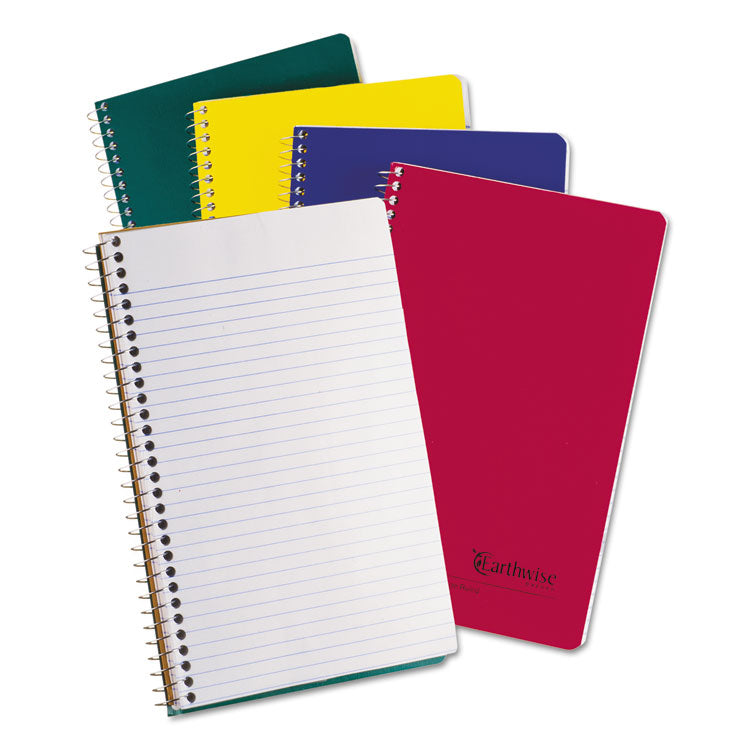 Oxford - Earthwise by Oxford Recycled Small Notebooks, 3-Subject, Medium/College Rule, Randomly Assorted Covers, (150) 9.5 x 6 Sheets