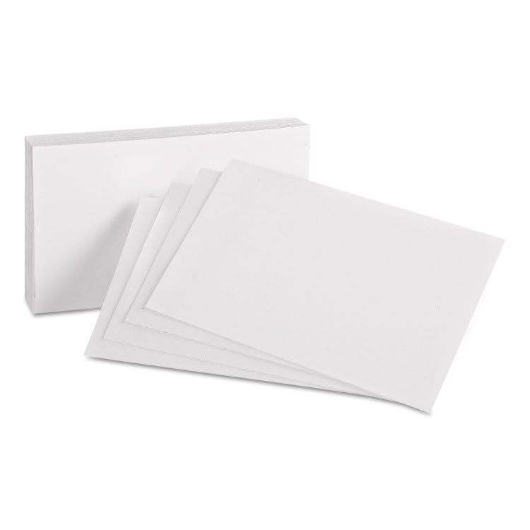 Oxford - Unruled Index Cards, 4 x 6, White, 100/Pack (7807944)