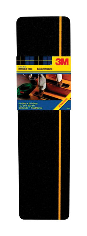 3M - 3M Safety-Walk Black Reflective Adhesive Tread 6 in. W X 2 ft. L 1 pk