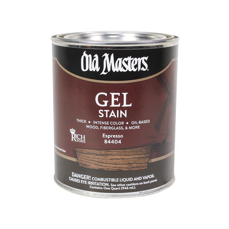 OLD MASTERS - Old Masters Semi-Transparent Espresso Oil-Based Alkyd Gel Stain 1 qt