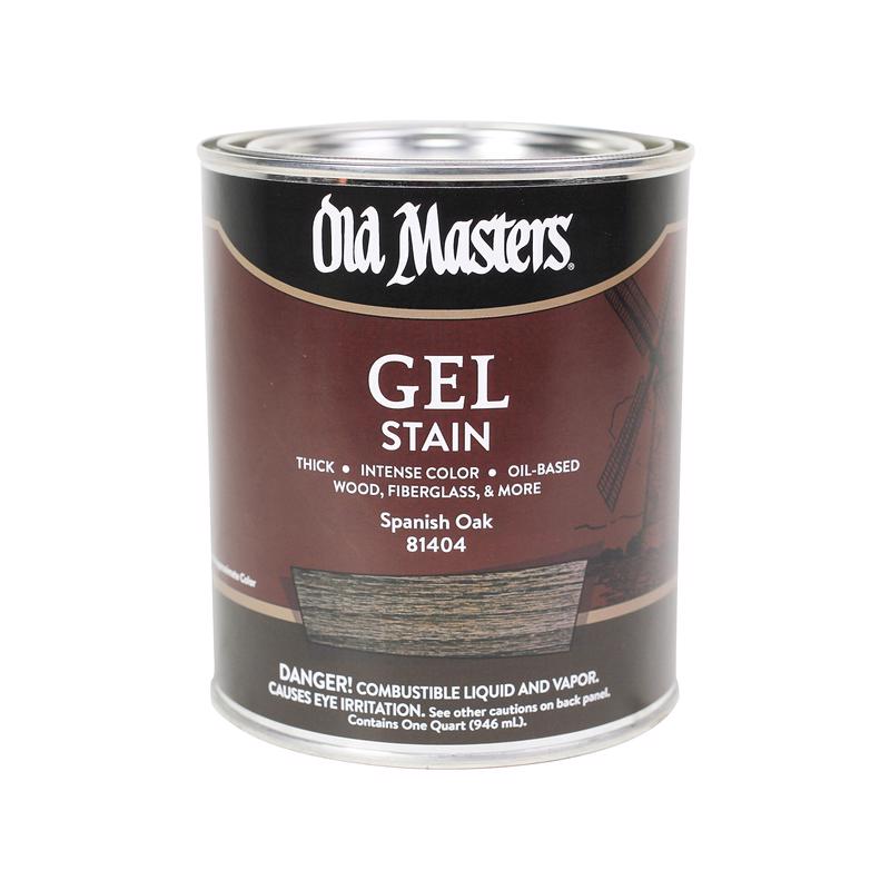 OLD MASTERS - Old Masters Semi-Transparent Spanish Oak Oil-Based Alkyd Gel Stain 1 qt