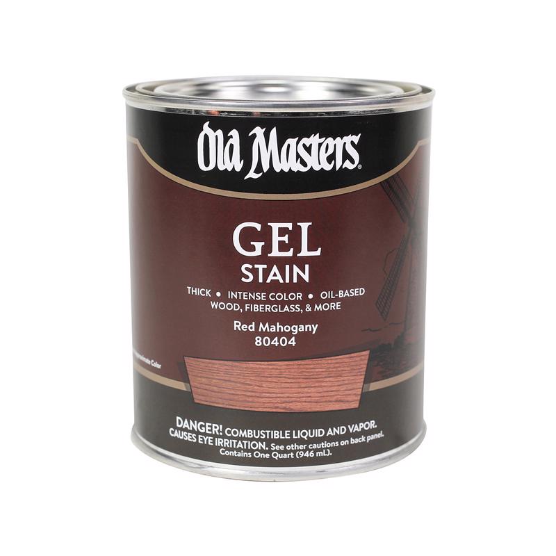 OLD MASTERS - Old Masters Semi-Transparent Red Mahogany Oil-Based Alkyd Gel Stain 1 qt