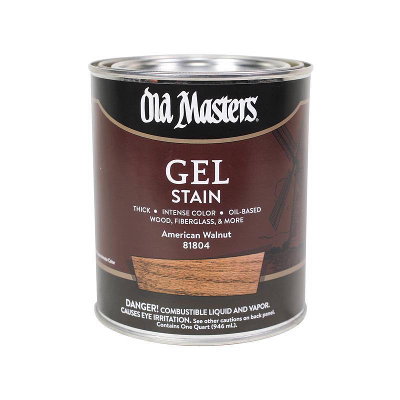 OLD MASTERS - Old Masters Semi-Transparent American Walnut Oil-Based Alkyd Gel Stain 1 qt