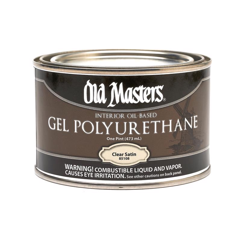 OLD MASTERS - Old Masters Satin Clear Oil-Based Polyurethane 1 pt - Case of 4 [85108]