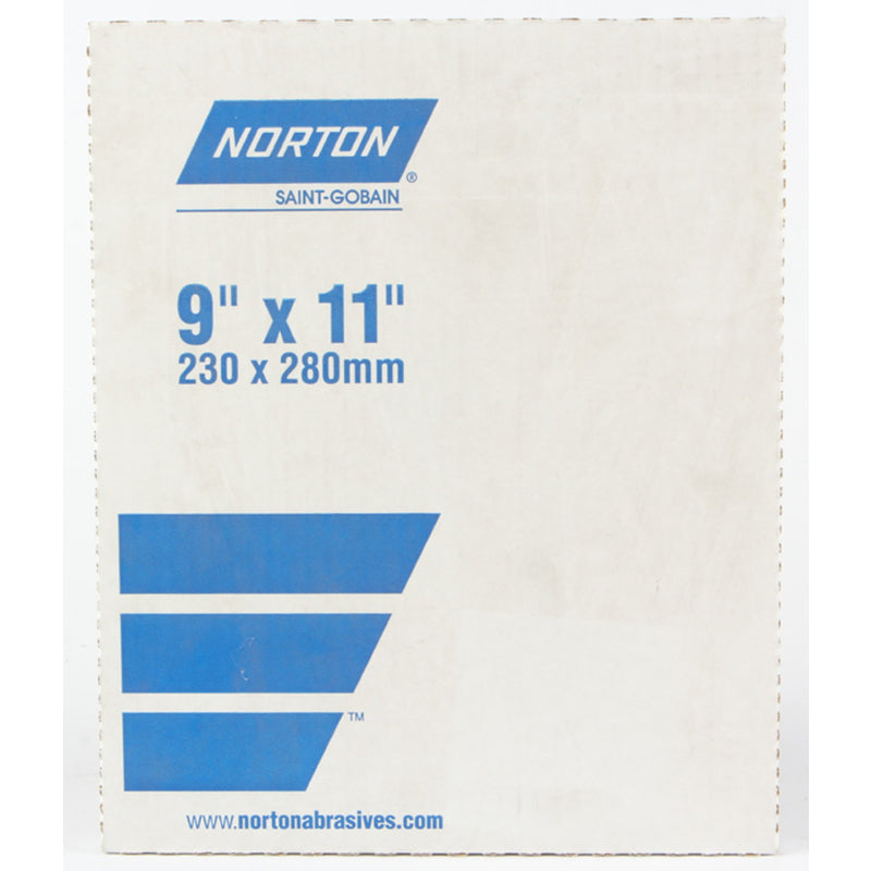 NORTON - Norton 11 in. L X 9 in. W 100 Grit Aluminum Oxide Sandpaper 1 pk [50384-038]