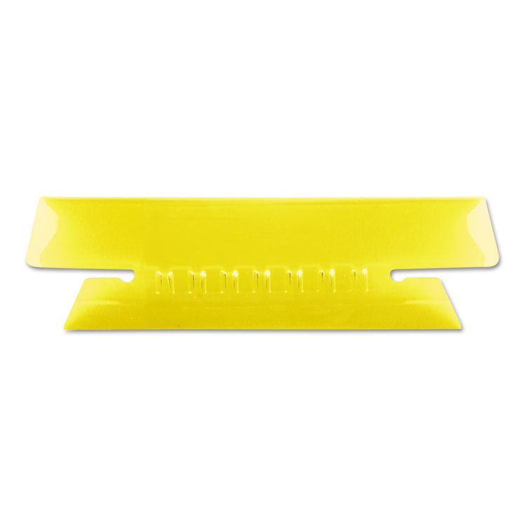 Pendaflex - Transparent Colored Tabs For Hanging File Folders, 1/3-Cut, Yellow, 3.5" Wide, 25/Pack