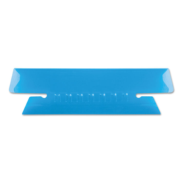 Pendaflex - Transparent Colored Tabs For Hanging File Folders, 1/3-Cut, Blue, 3.5" Wide, 25/Pack