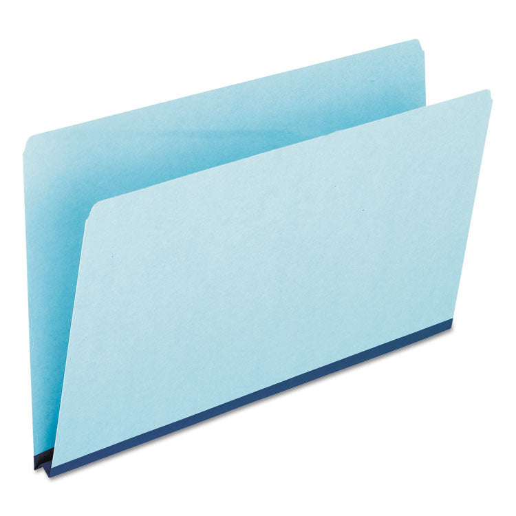 Pendaflex - Pressboard Expanding File Folders, Straight Tabs, Legal Size, 1" Expansion, Blue, 25/Box