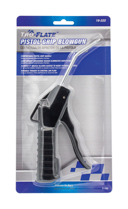 TRU-FLATE - Tru-Flate Plastic Pistol-Grip Air Blow Gun 1/4 in. FNPT