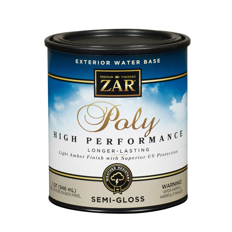 ZAR - ZAR Semi-Gloss Light Amber Water-Based Polyurethane 1 qt - Case of 4