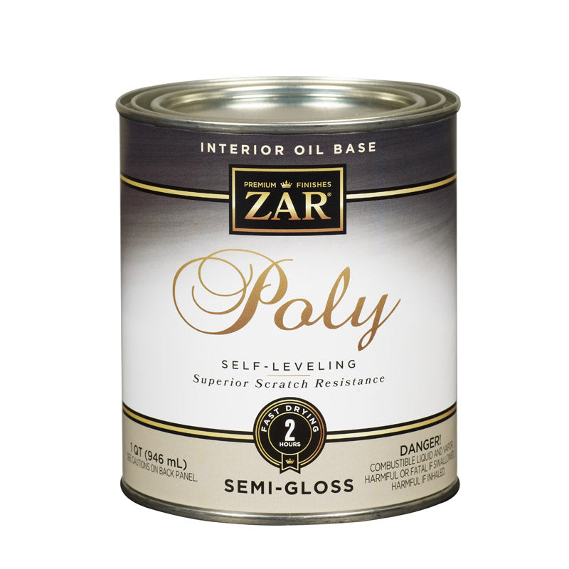 ZAR - ZAR Semi-Gloss Clear Oil-Based Fast-Drying Polyurethane 1 qt - Case of 4