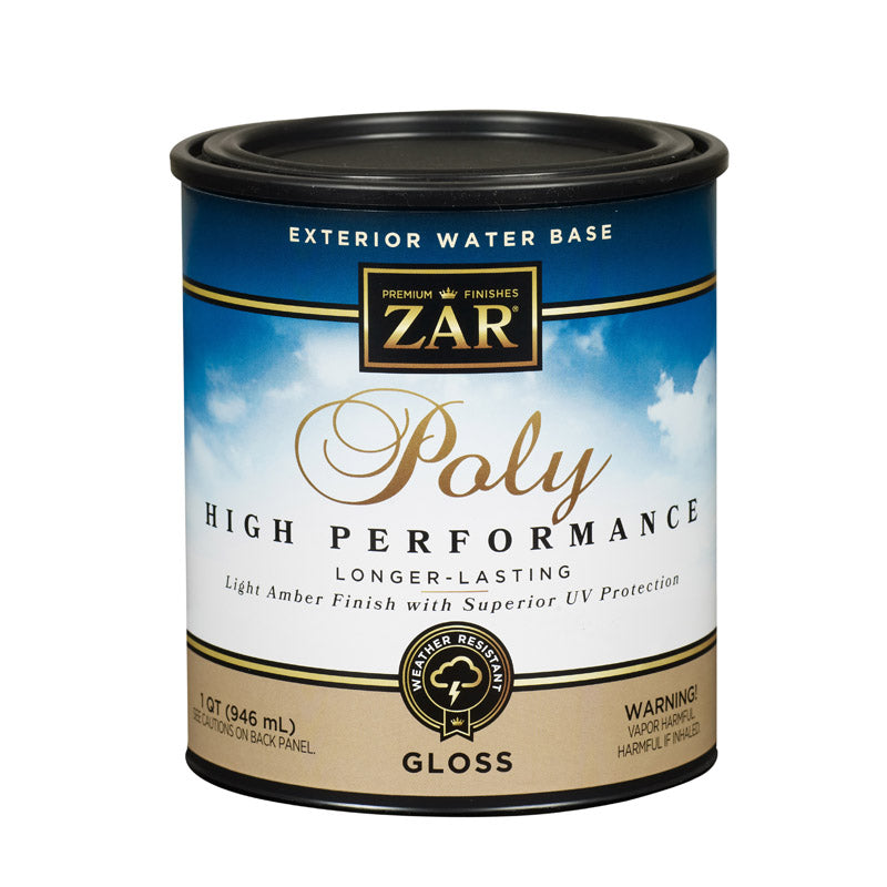 ZAR - ZAR Gloss Light Amber Water-Based Polyurethane 1 qt - Case of 4