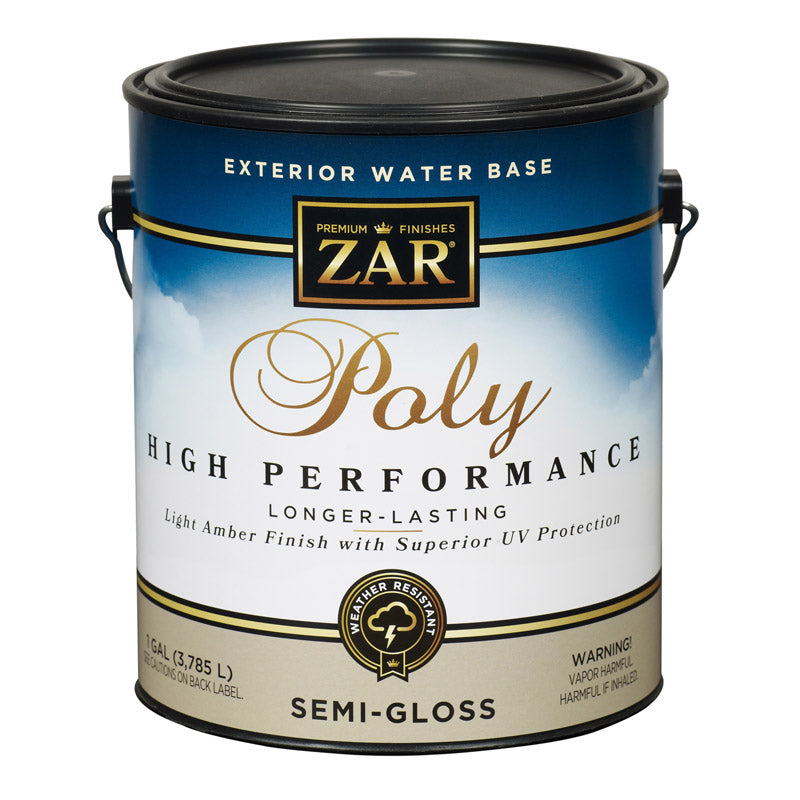 ZAR - ZAR Semi-Gloss Light Amber Water-Based Polyurethane 1 gal - Case of 2